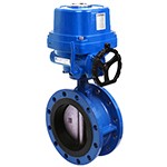 防爆電動(dòng)中線法蘭蝶閥