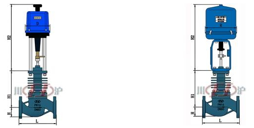 電動高溫調(diào)節(jié)閥結構圖