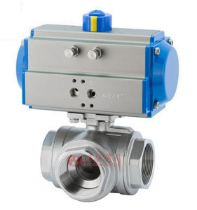 氣動三通內(nèi)螺紋球閥圖片