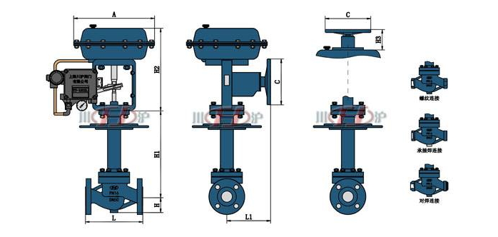 氣動(dòng)低溫調(diào)節(jié)閥結(jié)構(gòu)圖