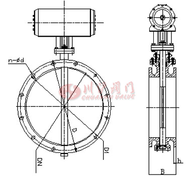 氣動調(diào)節(jié)風閥結構圖