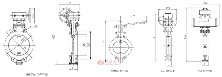 對夾通風蝶閥結(jié)構(gòu)圖